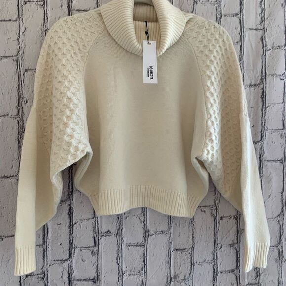 Bb Dakota Wing Commander Ivory Sweater - Picture 7 of 8